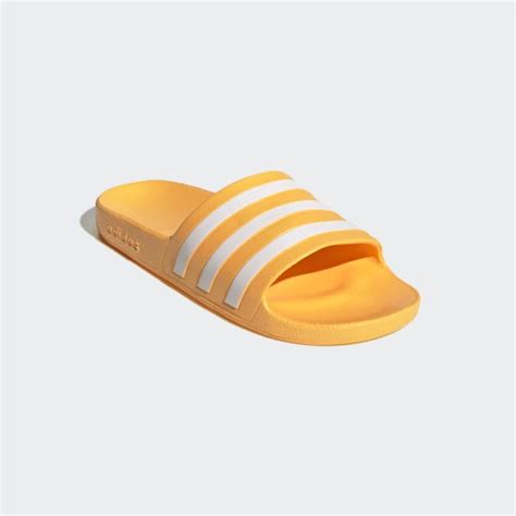 adidas badslippers wit goud|adidas online shop.